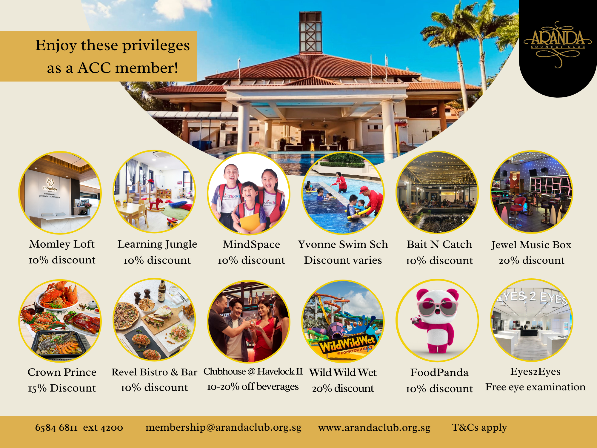 Aranda Country Club ACC member privileges